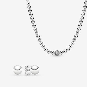 Pandora Beaded Halsketten- Und Ohrring-sets Mehrfarbig | QWUCHK-487