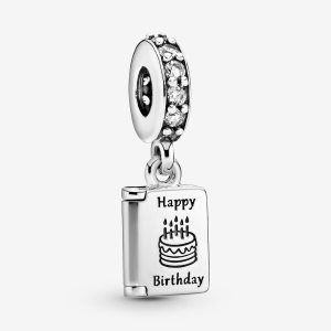 Pandora Birthday Card Baumeln Silber | RWCAHL-972