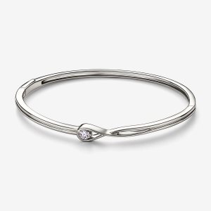 Pandora Brilliance 0.25 ct tw Armreifen Weiß Gold | FEHNXY-150