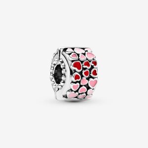 Pandora Burst of Love Clip with Mixed Enamel Klammern Silber | WPVQST-869