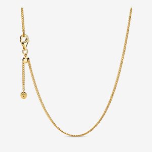 Pandora Curb Anhänger Gold | DNQBTU-056