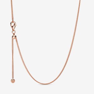Pandora Curb Kette Rosa Gold | QNLFEP-194