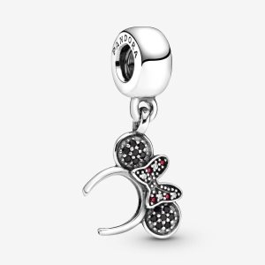 Pandora Disney Minnie Mouse Pave Headband Baumeln Silber | NQAGWT-651