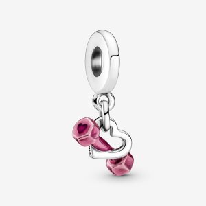 Pandora Dumbbell & Baumeln Silber | YCSHDW-914