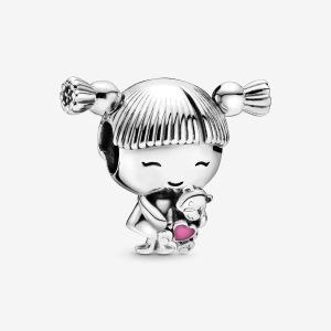 Pandora Girl with Pigtails Charms Silber | VAKBUT-968