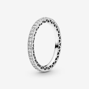 Pandora Hearts of with Cubic Zirconia Band Silber | SEQCBV-754