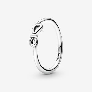 Pandora Infinity Knot Kleiner Finger Silber | DLZVXA-175