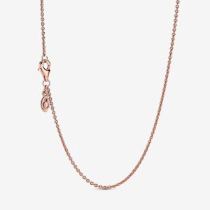 Pandora Klassische Cable Kette Rosa Gold | MYAZWH-692