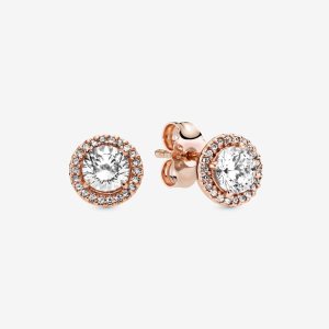 Pandora Klassische Elegance in & Clear CZ Zucht Rosa Gold | POHLIT-654