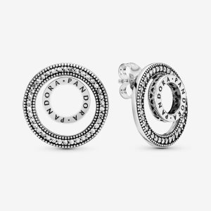 Pandora Logo Circle Zucht Silber | PWSRCM-092