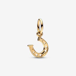 Pandora Lucky Horseshoe Baumeln Gold | SNAKWE-465