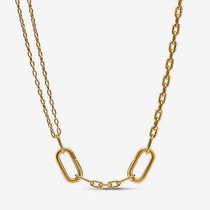 Pandora ME Double Kette Gold | SQYGFW-352