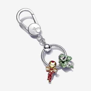 Pandora Marvel Hulk Iron Man Bag Holder Key Charms Mehrfarbig | TZJOCU-834