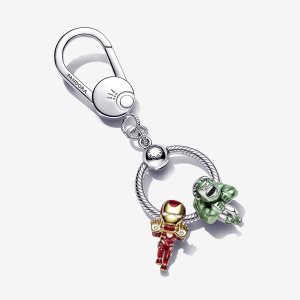 Pandora Marvel Hulk Iron Man Bag Holder Key Charms Mehrfarbig | UOQXFD-873