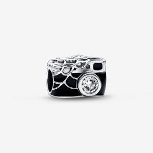 Pandora Marvel Spider-Man Camera Selfie Charms Silber | UBRQDC-157