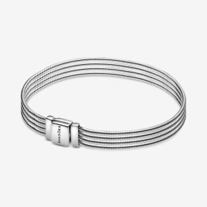 Pandora Multi Snake Kette Silber | QIVYTW-072