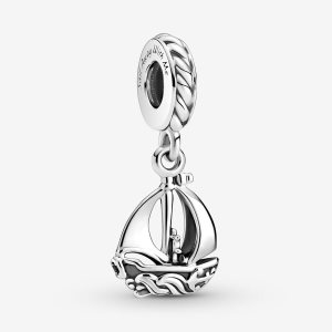 Pandora Sail Boots Baumeln Silber | YMOALU-048
