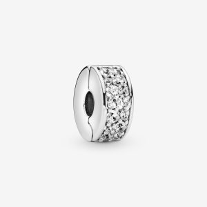 Pandora Shining Elegance Clip with Clear CZ Klammern Silber | QKTMCN-501