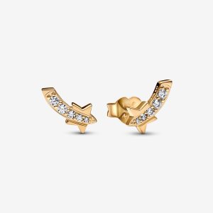 Pandora Shooting Star Pave Zucht Gold | QOHKRN-698