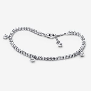 Pandora Sparkling Drops Tennis Non-Charms Silber | MRDSKH-136