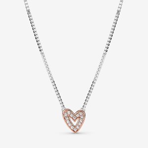 Pandora Sparkling Freehand Anhänger Two-tone | MNDXTG-160