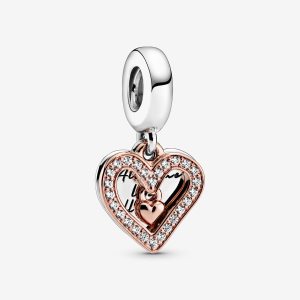 Pandora Sparkling Freehand Baumeln Two-tone | RMUIJB-670