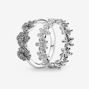 Pandora Springtime Flowers in Bloom Ring-sets Mehrfarbig | DYABFM-781