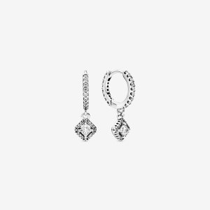 Pandora Square Sparkle Zucht Silber | OFKAPE-873