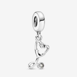 Pandora Stethoscope Baumeln Silber | ENBJUQ-873
