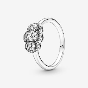 Pandora Three Stone Vintage Aussage Silber | UFPDTR-413