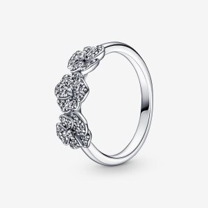 Pandora Triple Pansy Flower Aussage Silber | JOGZER-391